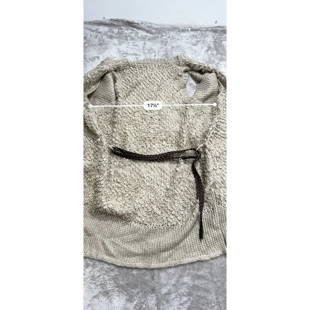 Knox Rose Open Sweater Vest Women's Size Medium Heavy Knit Belted New With‎ Tags